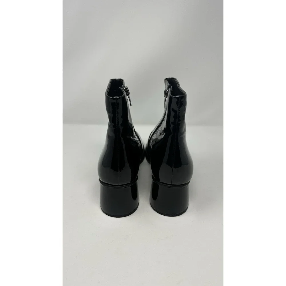 ECCO WOMEN BOOTS SHOES SCULPTED PATENT LEATHER BLACK SIZE 41 EU / 10 USA